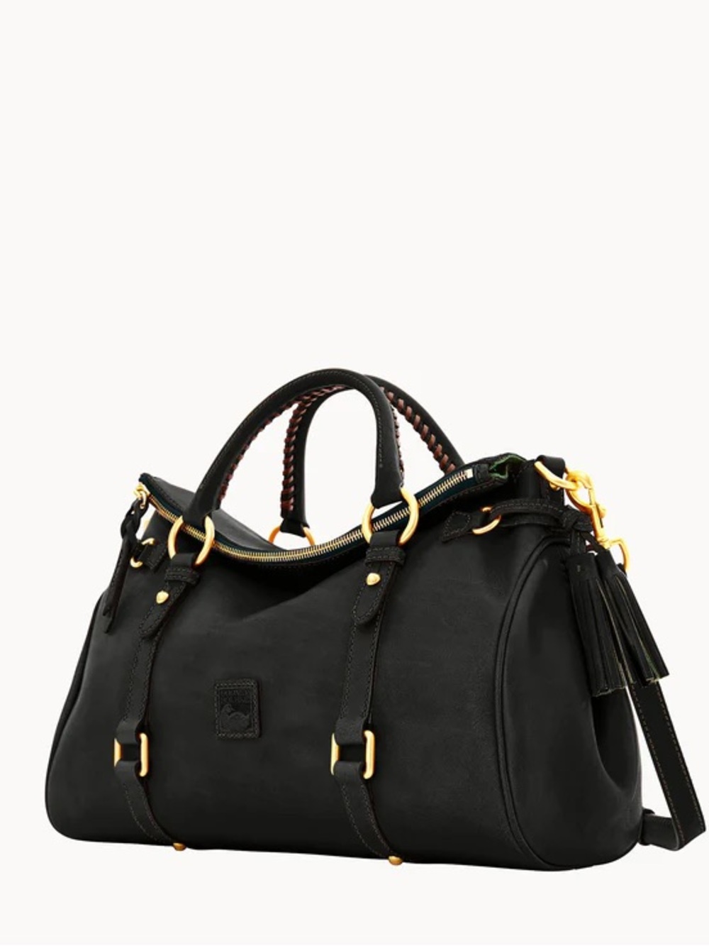 Dooney & Bourke Large Florentine Satchel- black black - Picture 4 of 5